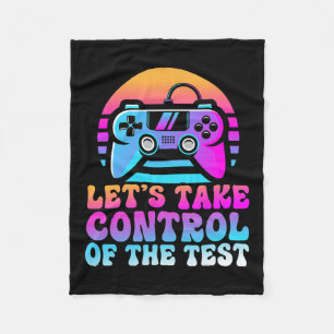 Take Control Of The Test - Game Lovers Testing Day Fleece Blanket