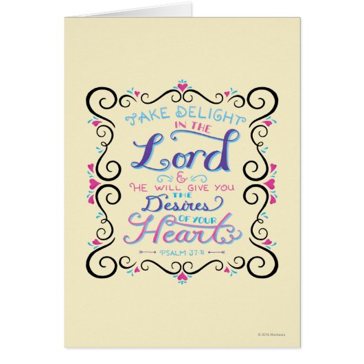 Take Delight in the Lord Cards (Front)