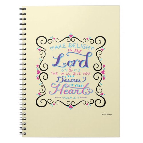Take Delight in the Lord Notebook