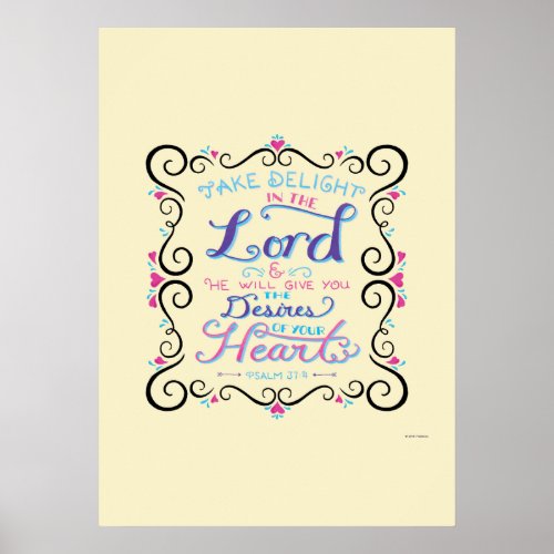 Take Delight in the Lord Poster