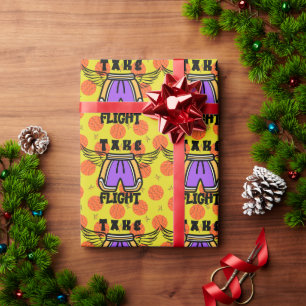 Take Flight Angel Wings Wrapping Paper