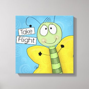 Take Flight Butterfly Canvas Print by creationhrt at Zazzle