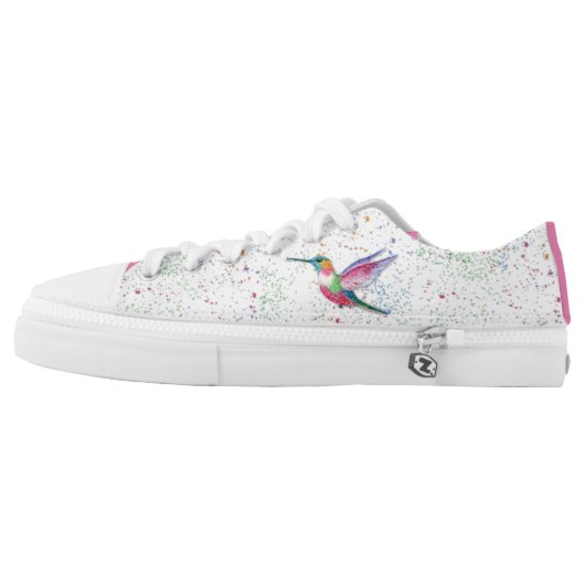 Take flight in these beautiful sneakers! Low-Top sneakers (Left Shoe Outside)