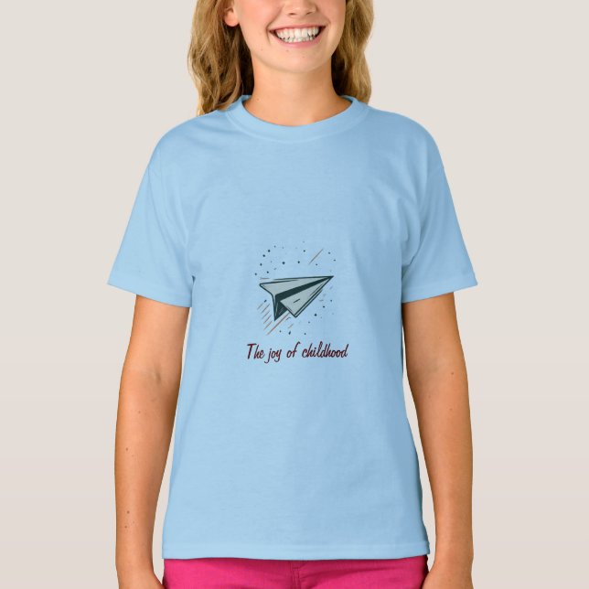 Take Flight: The Paper Airplane  T-Shirt (Front)