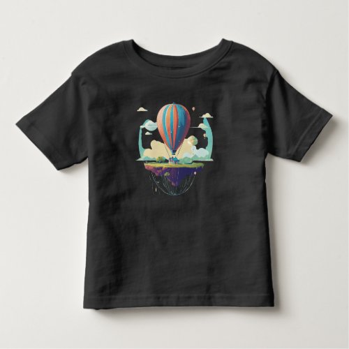 Take Flight Whimsical Balloon Island Toddler T_shirt