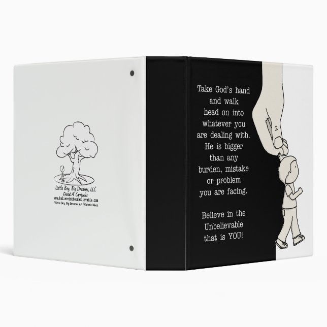 Take God’s Hand 3 Ring Binder (Background)