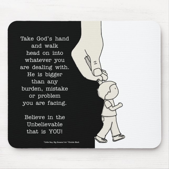 Take God’s Hand Mouse Pad (Front)