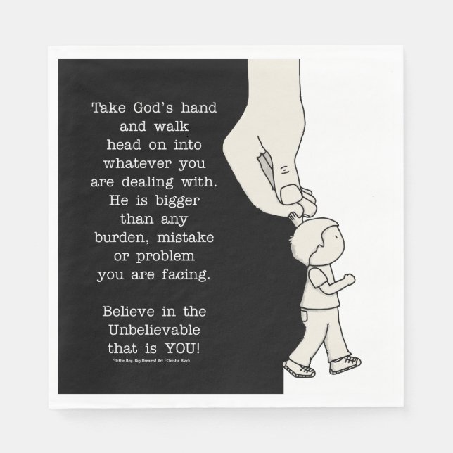 Take God’s Hand Napkins (Front)