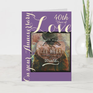 Take Heart 40th anniversary card