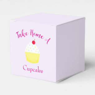Take Home A Cupcake Baking Birthday Favor Boxes