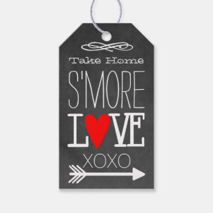 Take Home S'more Love Chalkboard Guest Favor Gift Tags