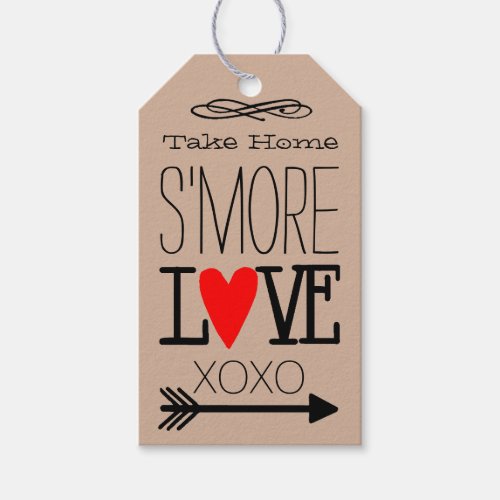 Take Home Smore Love Kraft Guest Favor Gift Tags