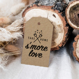 Take Home S'more Love Kraft Wedding Favor Tags