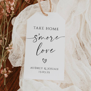 Take Home S'more Love Wedding Gift Tag