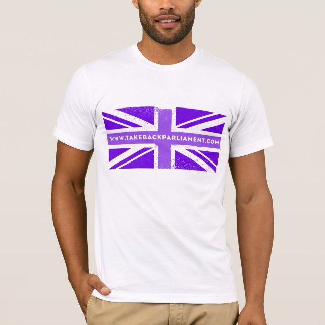Take it Back flag, men's white t-shirt (Front)