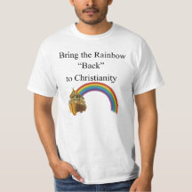 taking the rainbow back shirt