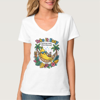 Take It Easy – Chill Banana Vibes T-Shirt
