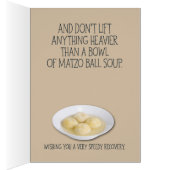 “Take It Easy” Cow Nurse Funny Get Well Card (Inside (Right))