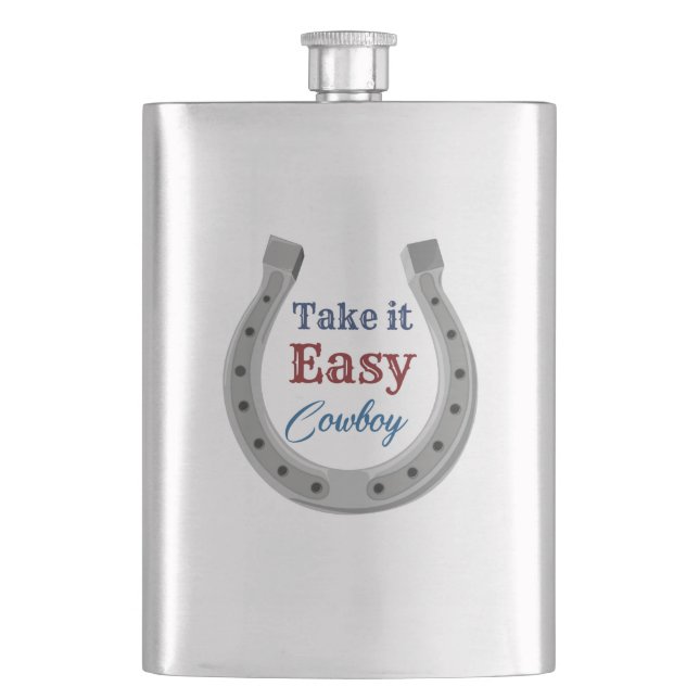 Take it easy Cowboy Flask (Front)