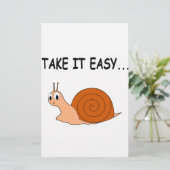 Take It Easy Cute Cartoon Snail (Standing Front)