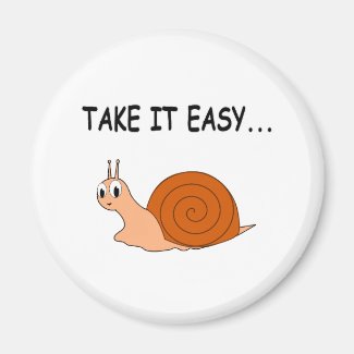 Take It Easy Cute Cartoon Snail
