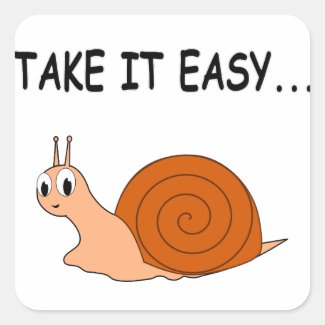Take It Easy Cute Cartoon Snail