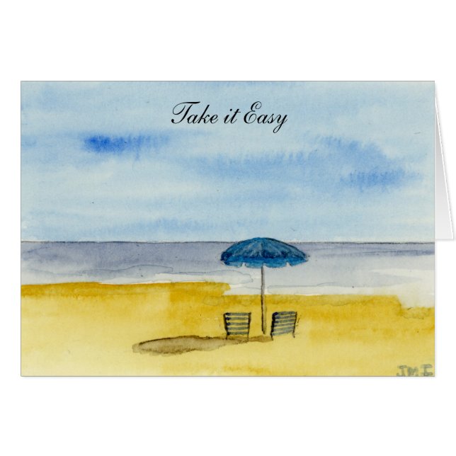 Take It Easy Get Well Cards (Front Horizontal)