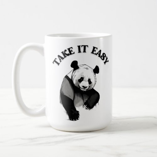  Take It Easy Panda Funny Animals Humorous Coffee Mug