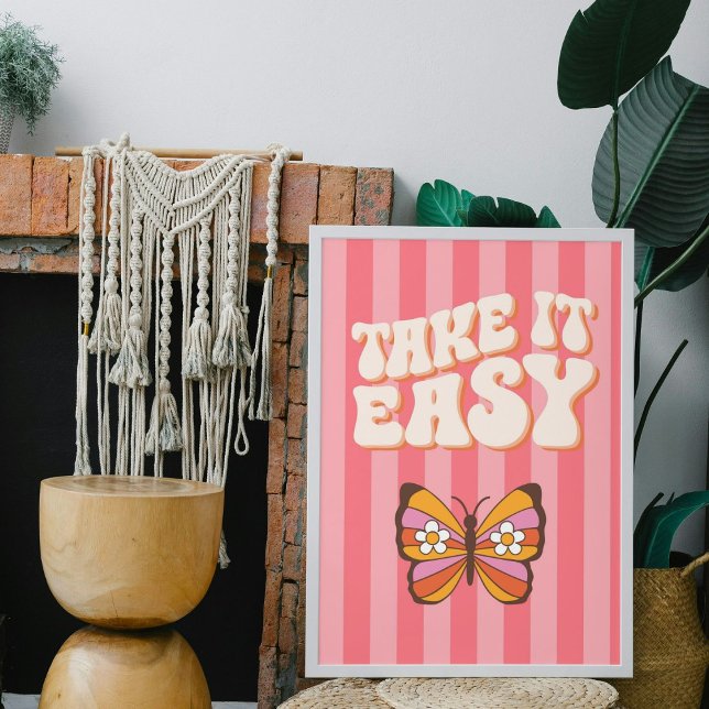 Take It Easy - Relaxed Typography Poster (Creator Uploaded)