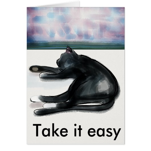 Take it easy - rest and relaxation cards (Front)