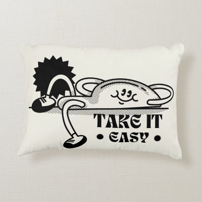 take it easy tote Bags  Accent Pillow (Back)