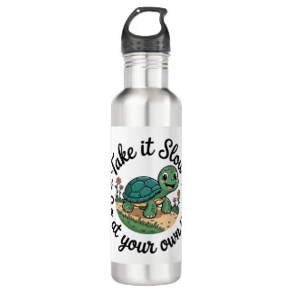 Take it Slow. Stainless Steel Water Bottle