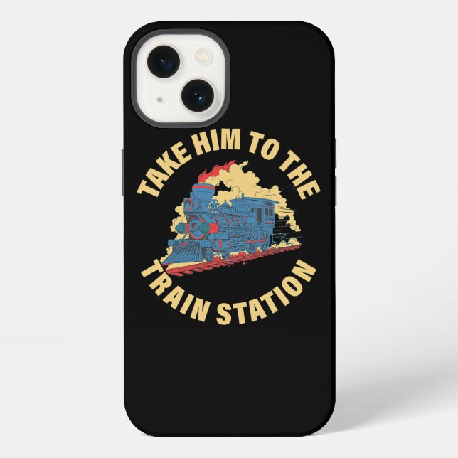Take it to the train station iphone case (Back)