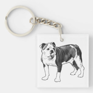 Take Joy, Artful Pup Charm Keychain
