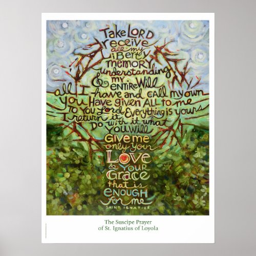 Take Lord ReceiveSt Ignatius Prayer Poster