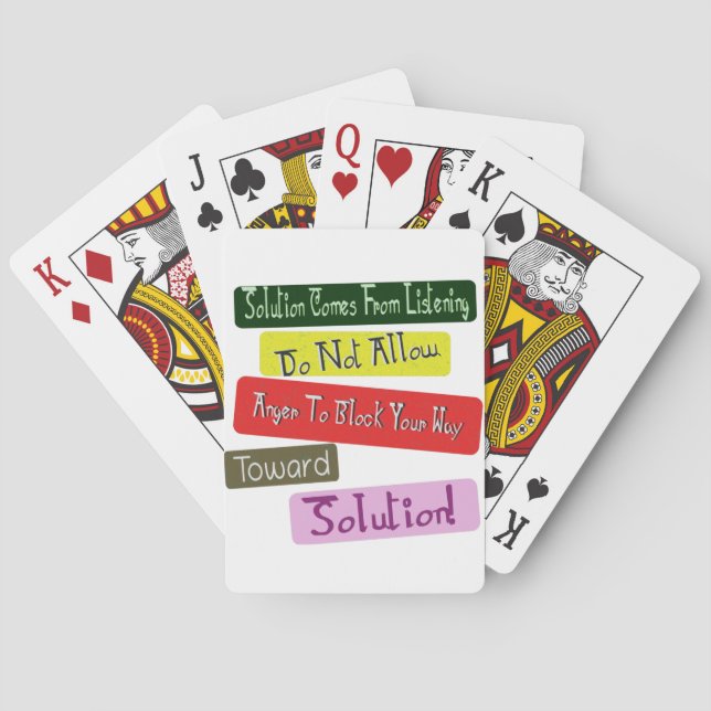 Take Loved-Once Relationship Toward Solution! Buy Poker Cards (Back)