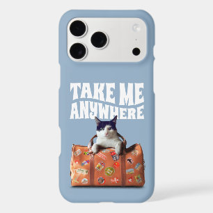 TAKE ME ANYWHERE TRAVEL SUITCASE CAT iPhone 17 PRO MAX CASE