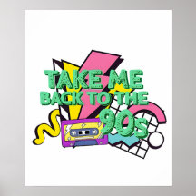 Take Me Back 90s Color Pop Art