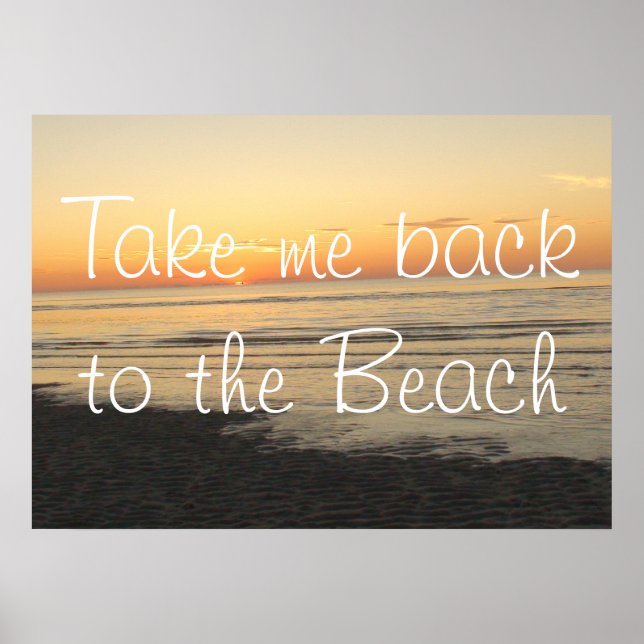 TAKE ME BACK TO THE BEACH POSTER (Front)