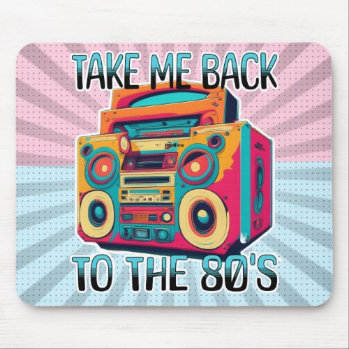 Take Me Back to the Eighties  Retro Vibe Mouse Pad