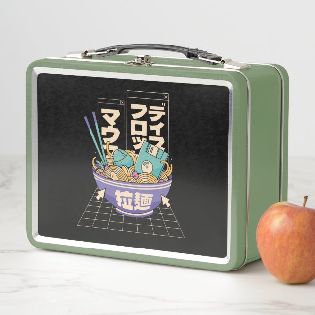 Take Me Back To The Nineties - Retro 90s Ramen Metal Lunch Box (In Situ)