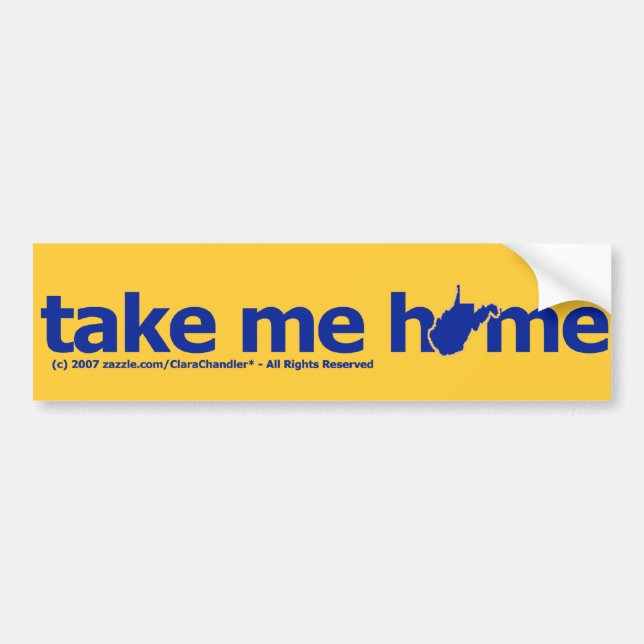 Take Me Home Bumpersticker Bumper Sticker (Front)