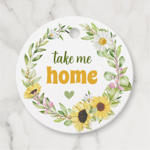 Take Me Home Watch Me Grow Plant Seed Pot Guest Favor Tags