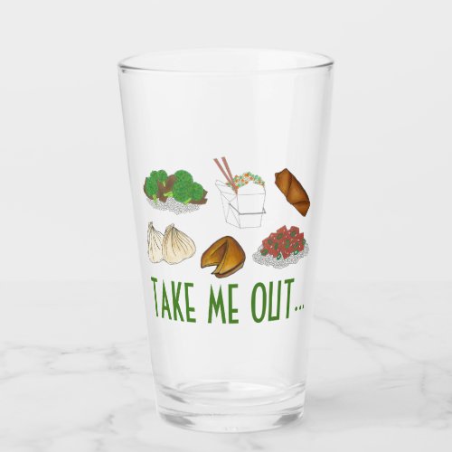 TAKE ME OUT Chinese Restaurant Takeaway Food Glass