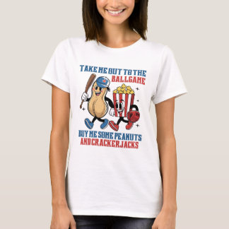 Take Me Out To Llgame Buy Me Some Peanuts Crackerj T-Shirt