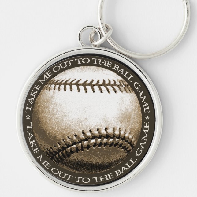 Take Me Out to the Ball Game Keychain (Front)