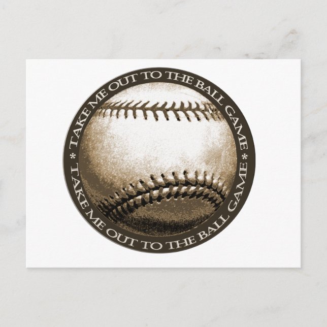 Take Me Out to the Ball Game Postcard (Front)