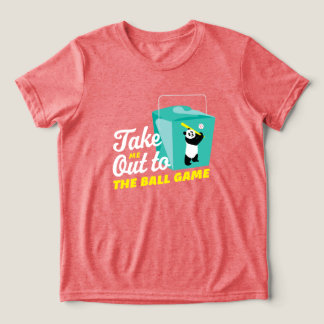 Take Me Out to the Ball Game Take Out Container Tri-Blend Shirt