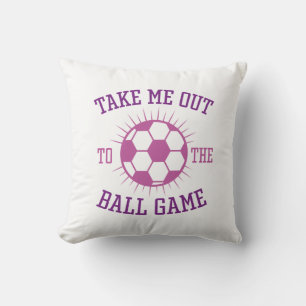 Take Me Out To The Ball Game Throw Pillow