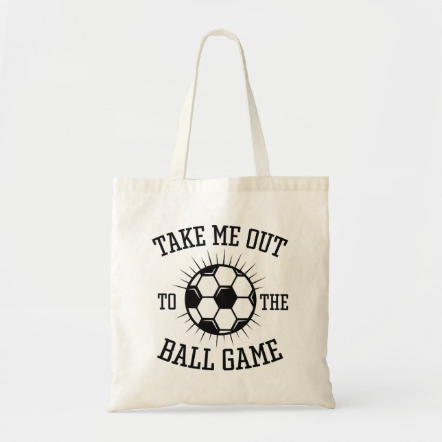Take Me Out To The Ball Game Tote Bag (Front)